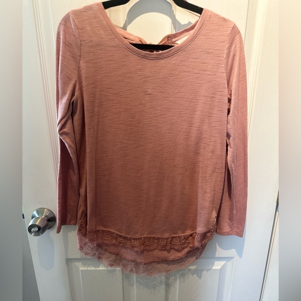 Lauren Conrad Bow Blouse Small